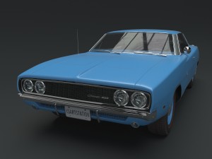 Dodge charger 500 hemi 1969 3D Model
