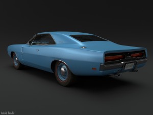 Dodge charger 500 hemi 1969 3D Model