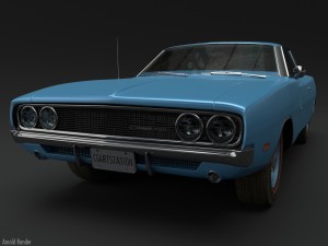 Dodge charger 500 hemi 1969 3D Model
