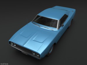 Dodge charger 500 hemi 1969 3D Model