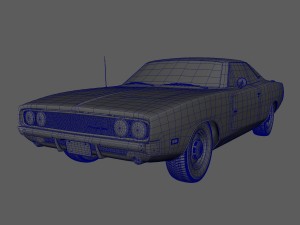 Dodge charger 500 hemi 1969 3D Model