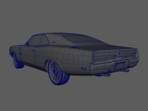 Dodge charger 500 hemi 1969 3D Model