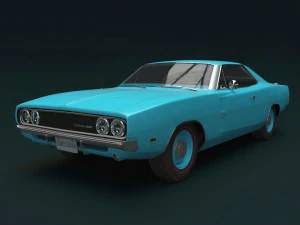 Dodge lader 500 hemi 1969 3D Model