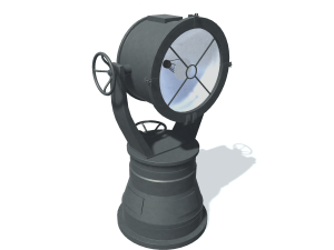 Fictional Ship searchlight 5 3D-Modell
