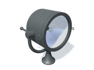 Fictional Ship searchlight 4 3D-Modell