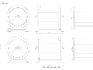 ホーサーリール C L1-1420mm 3Dモデル