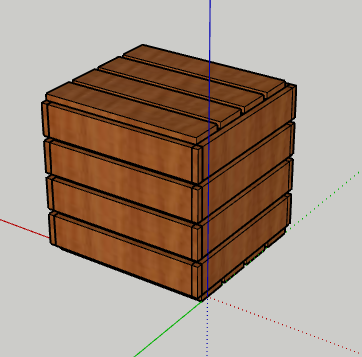wooden box 3D Модель .c4d .max .obj .3ds .fbx .stl .blend 