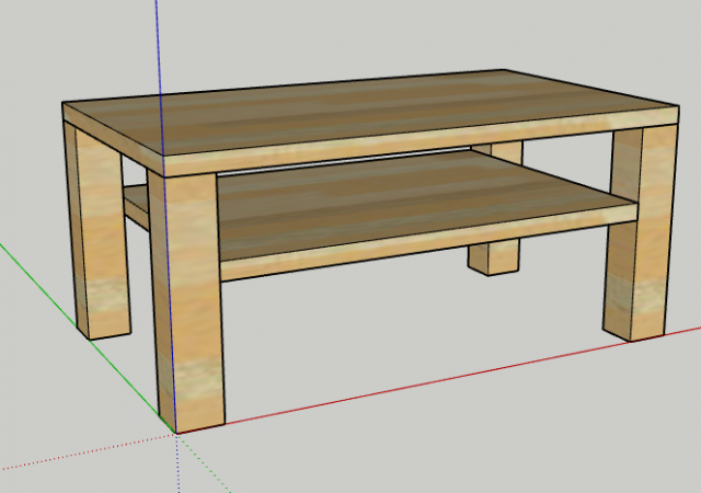coffee table 3D 模型 .c4d .max .obj .3ds .fbx .stl .blend 