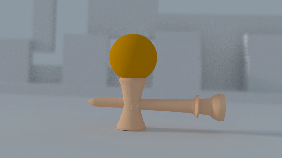 kendama fixed 3D Model .c4d .max .obj .3ds .fbx .stl .blend
