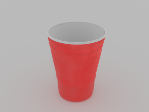 red solo cup 3d c4d