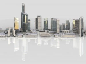 city building kitbash collection 3D Model