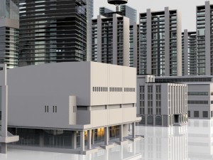 city building kitbash collection 3D Model