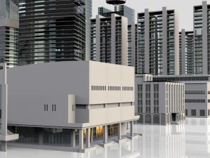 city building kitbash collection 3D Model