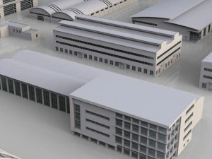 city building kitbash collection 3D Model