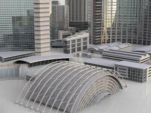 city building kitbash collection 3D Model