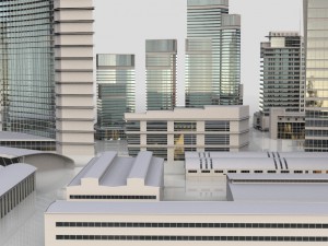 city building kitbash collection 3D Model