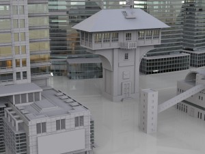 city building kitbash collection 3D Model