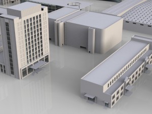 city building kitbash collection 3D Model