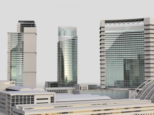 city building kitbash collection 3D Model