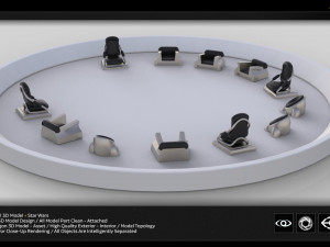 jedi council 3D 모델