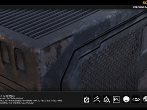 sci-fi box 3D Model