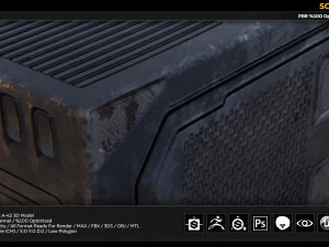 sci-fi box 3D Model