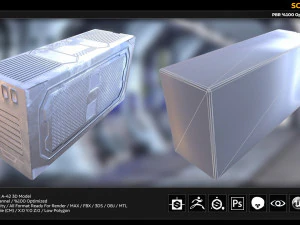 sci-fi box 3D Model