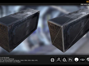 sci-fi box 3D Model