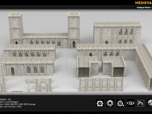 medieval kitbash 02 3D Model