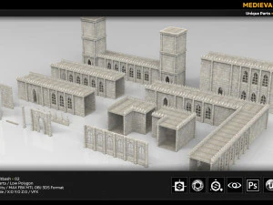 medieval kitbash 02 3D Model