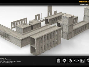 medieval kitbash 02 3D Model