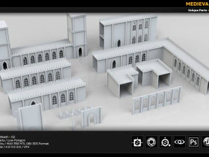 medieval kitbash 02 3D Model