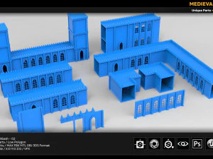 medieval kitbash 02 3D Model