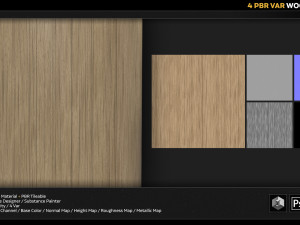 4 pbr wood material Texturas CG