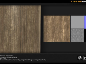 4 pbr wood material Texturas CG