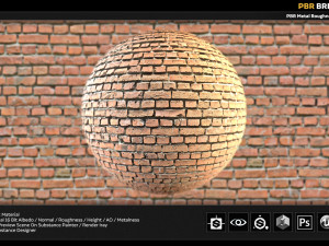 high realistic brick pbr CG Dokuları