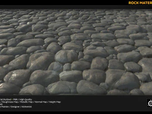 pbr rock material stylized CG Textures
