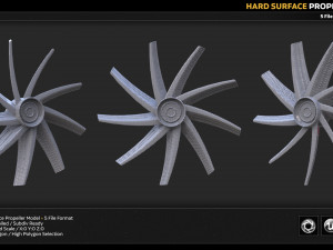 hard surface propeller model 3Dモデル