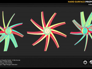 hard surface propeller model 3Dモデル