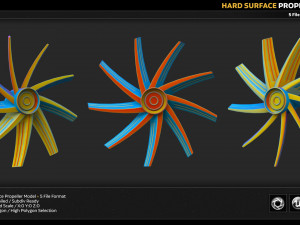 hard surface propeller model 3Dモデル