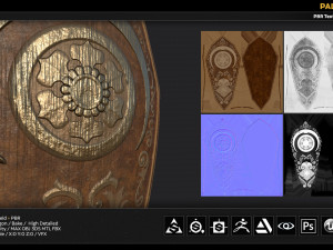 paladin shield 3D मॉडल