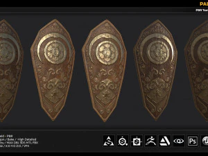 paladin shield 3D Model