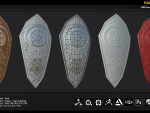 paladin shield 3D Model