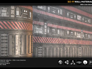 sci-fi wall material CG Textures