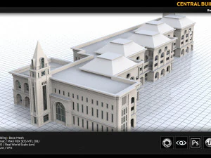 central building 3D Model