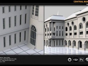 central building 3D Model