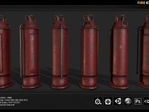 fire extinguisher 3D Модель