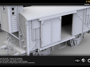 f train kitbash 3D-Modell