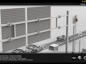 f train kitbash 3D-Modell