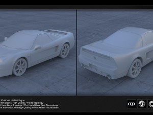 honda nsx Modelo 3D